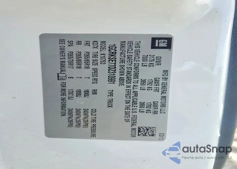 2013 Chevrolet Silverado K1500 Lt z USA, uszkodzony, nr VIN 1GCRKSE77DZ310991